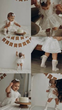 Baby Girl First Birthday Photograph, Smash Cake Photoshoot Indoor, Birthday Photo Set Up, First Birthday Pictures Balloons, 1st Birthday Collage Ideas, 1 Bday Photo Shoot, Diy One Year Photo Shoot, 1st Birthday Lifestyle Photoshoot, Year 1 Photoshoot