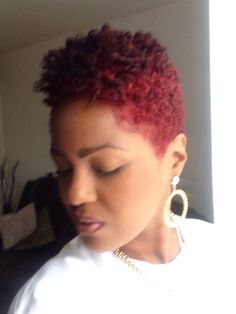 Natural hair Red hair... Natural Hair Short Cuts, Short Sassy Hair, Beautiful Natural Hair