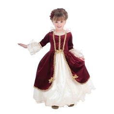 Princess Costumes For Girls, Queen Costume, Princess Costume, Elegant Lady, Halloween Cookies, Burgundy Dress, Versatile Dresses, Halloween Costumes For Kids, Costume Dress