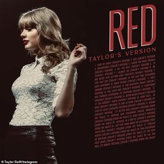 taylor's version cover art for the album red