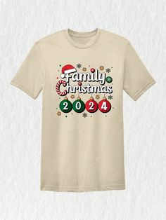 Get into the festive spirit with our delightful Christmas shirt, perfect for spreading joy this holiday season!  This funny Christmas tee is a must-have for all your Family Christmas gatherings, ensuring laughter and fun are at the forefront. Whether you're attending a Christmas party or simply celebrating at home, our Holiday Shirt will keep you stylish and comfortable. Make it a memorable occasion with our Christmas family tee that's designed for matching with loved ones. Perfect for those heartwarming family photos, these Matching Christmas shirts feature playful graphics that embrace the joy of the season. ✨ Illuminate your wardrobe with the vibrant colors of the Christmas lights designed on this cute Christmas shirt, fitting seamlessly into your collection for Christmas 2024. Get read Festive Family Matching T-shirt For Holidays, Festive Short Sleeve Shirt With Letter Print, Playful Graphics, Christmas Party Shirt, Christmas Family Shirt, Cute Christmas Shirt, Matching Christmas Shirts, Christmas Party Shirts, Cute Christmas Shirts