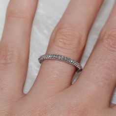 Matching perfectly with our Esme engagement ring, this band is a show-stopping accompaniment where you want to more sparkle. All three sides of this band are set with glittering lab-grown diamonds. Match it to the Esme engagement ring, or any engagement ring where you want to add that "wow" factor! Diamond CTW: 3/8 Color/Clarity Lab-Grown Diamonds: F+ Color, VS Clarity Rose Gold Engagement Ring Set, Bridal Bracelet Pearl, Cheap Diamond Rings, Wedding Rings Princess Cut, Titanium Wedding Rings, Diamonds Jewelry, Wedding Rings Unique, Wedding Rings Vintage, Women's Jewelry And Accessories