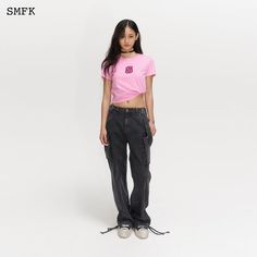 SMFK Skinny Model Pink Tight T-shirt Size Chart (CM) Shoulder Chest Length XS 35 78 44 S 36 82 45.5 M 37 86 47 L 38 90 48.5 Material: 100% Cotton Tee Shop, Size Chart, Tights, Pink, T Shirt