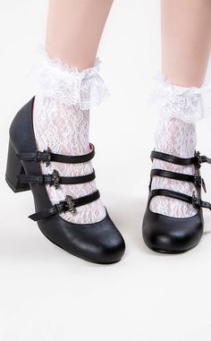 VIVIKA-38 Black Vegan Leather Bat Mary Jane Heels-Demonia-Tragic Beautiful Black Lace Boots, Demonia Boots, Victorian Shoes, Goth Shoes, Goth Boots, Gothic Boots, Demonia Shoes, Platform Boots Chunky, Festival Shoes