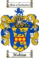 the coat of arms is shown in blue and yellow