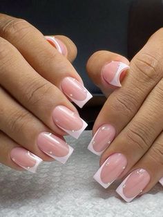 Short Acrylic Nails Ballerina, Square Nails Inspo Summer, Summer Acrylic Nails Square Medium, French Nails Sparkle, French With Diamonds, Graduation Nails Square, Summer Nails Medium, Summer Elegant Nails, Nails Inspo Square