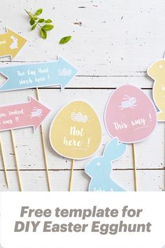 free printable easter egg hunt signs