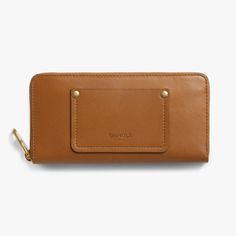 Womens Wallet, American Leather, Everyday Accessories, Zip Wallet, Leather Care, Small Leather Goods, Leather Design, Natural Leather, Rivets