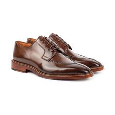 Estimated Delivery Time depends on inventory availability. In-stock orders are usually delivered within 2-5 business days. For out-of-stock orders, it usually takes 6 - 8 weeks to be produced and delivered. Please check product descriptions for details. Please note that orders do not ship on Saturdays and Sundays. ONTAKE | BROWN Model: Split Toe Derby Color: Brown Upper Material: Crust Calf Leather Outsole Material: Double Leather Construction Method: Blake-Stitched For further information pleas Goodyear Welted Leather Lace-up Shoes For Business, Semi-formal Oxfords With Plain Toe And Stitched Sole, Goodyear Welted Moc Toe Oxfords In Calf Leather, Semi-formal Calf Leather Oxfords With Stitched Sole, Leather Dress Shoes With Snip Toe For Work, Leather Snip Toe Dress Shoes For Work, Leather Dress Shoes For Work With Snip Toe, Semi-formal Plain Toe Oxfords With Stitched Sole, Leather Moc Toe Dress Shoes