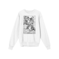 Attack On Titan fans will love this fun sweatshirt. Attack On Titan fans will love this fun sweatshirt. FEATURES Crewneck Long sleeveFABRIC & CARE Cotton Machine wash Imported Color: White. Gender: male. Age Group: adult. Material: Cotton Blend. Fun Sweatshirts, Attack On Titan, Men Short Sleeve, Fabric Care, Crewneck Sweatshirt, Short Sleeve Tee, Love This, Age Group, Mens Short