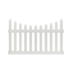 Pro-Series 4 ft. H x 6 ft. W White Vinyl Westchester Scalloped Spaced Picket Fence Panel - Super Arbor Fence With Lattice Top, Dog Ear Fence, Vinyl Picket Fence, New England Arbors, White Vinyl Fence, Vinyl Fence Panels, Vinyl Privacy Fence, Picket Fence Panels, Privacy Fence Panels