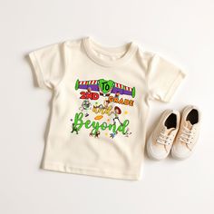 📏 Sizing is different than the usual fit for toddler sizes. We suggest sizing up for toddler shirts. You can find sizing details in our size chart.  Before you finalize your purchase, be sure to check out our color and size charts. As each shirt is custom-made to your specifications, we can only accommodate returns or exchanges for order-related issues. 🎨📏 We collaborate with a range of shirt brands, ensuring availability in various colors and sizes. Our shirts prioritize softness over heavy End Of School Year Playtime Cotton T-shirt, Cotton T-shirt For End Of School Year Playtime, Playful Tops For End Of School Year Playtime, End Of School Year Graphic Print Tops For Playtime, End Of School Year Graphic Print T-shirt For Playtime, Playful Pre-shrunk Shirt For Playtime, Playful Letter Print Shirt For Playtime, Letter Print T-shirt For End Of School Year Playtime, White T-shirt For Daycare