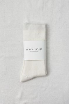 Le Bon Shoppe Trouser socks in white. Long, soft, luxurious leg warmer socks, scrunch down or pull up. One size fits most. 80% modal, 18% polyester, 2% spandex. Made in Korea. PIPE AND ROW Leg Warmer Socks, 50th Clothing, Trouser Socks, Dressy Shoes, Leg Warmer, Denim Sweater, Warm Socks, Dress Socks, Mens Skin Care