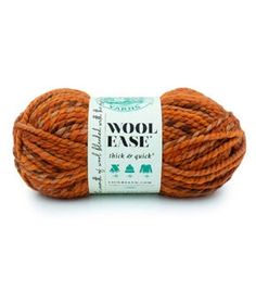 wool ease yarn ball in orange