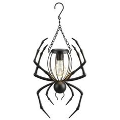 a spider lamp hanging from the ceiling