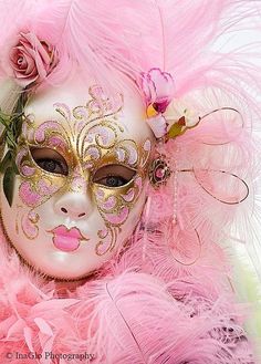 Carnevale Carnivale Venice, Fancy Mask, Carnival Mask, Pink Mask, Wearing A Mask