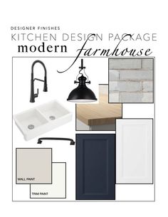 the kitchen design package for modern farmhouse