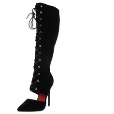 Knee High Boot With Inner Zipper Closure Brand New (Never Worn) True To Size Heel Height:4” Cut Out Boots, Shoes Heels Boots, Knee High Boots, Shoes Women Heels, Black Boots, Knee High, Heeled Boots, Combat Boots, Heel Height