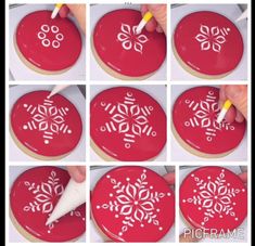 how to make snowflake cookies with fondant and icing step by step