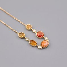 Beautiful Mexican Fire Opal Diamond Bracelet in 18K Yellow Gold. Free Domestic USPS First Class Shipping! Free One Year Limited Warranty! Free Gift Bag or Box with every order! Opal—the queen of gemstones, is one of the most beautiful and rarest gemstones on earth. Every piece of opals has its colors and patterns, which is perfect for designers to create unique engagement rings for someone extra special. We use 100% Natural & Ethically opal stones (NO synthetics or imitations) for our jewelry. - Elegant Orange Jewelry With Stones, Elegant Multicolor Opal Jewelry, Luxury Orange Jewelry With Gemstone Accents, Elegant Multi-stone Opal Jewelry, Luxury Orange Gemstone Accented Jewelry, Elegant Orange Gemstone Bracelet, Multi-stone Opal Fine Jewelry, Gold Opal Multi-stone Jewelry, Luxury Orange Gemstone Jewelry