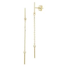 Accent your look with the eye-catching style of these LUMINOR GOLD chain drop earrings. Click on this JEWELRY & WATCHES GUIDE to learn about fit, styles, materials and more! Accent your look with the eye-catching style of these LUMINOR GOLD chain drop earrings. Click on this JEWELRY & WATCHES GUIDE to learn about fit, styles, materials and more! FEATURES Backings: post Metal: 14k gold Finish: polished Packaging: velvety pouch Size: One Size. Color: Yellow. Gender: female. Age Group: adult. Classic Yellow Gold Earrings With Adjustable Chain, Yellow Gold Drop Earrings With Adjustable Chain, Formal 14k Yellow Gold Threader Earrings, Formal 14k Gold Earrings With Delicate Chain, Gold Earrings With Delicate Chain For Formal Occasions, Gold Delicate Chain Earrings For Formal Occasions, 14k Yellow Gold Earrings With Delicate Chain, Yellow Gold Linear Earrings For Formal Occasions, Formal Yellow Gold Linear Earrings With Adjustable Chain