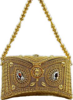 Traditional Rectangular Coin Purse For Evening, Designer Gold Pouch Shoulder Bag, Traditional Gold Rectangular Pouch, Gold Rectangular Evening Bag For Festivals, Gold Handheld Evening Bag For Festivals, Traditional Gold Formal Shoulder Bag, Traditional Formal Gold Shoulder Bag, Traditional Gold Shoulder Bag For Formal Occasions, Luxury Gold Bags For Ceremonial Occasions