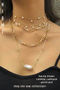 Featuring a mix of pearl beaded chains, and layered with elegant trendy choker charms, this beautiful Kalea boho chic style design with aesthetics pearl pendant layered necklace makes achieving that perfect layered look super easy. #hippienecklace #boholayerednecklace #pearllayerednecklace #layeredpearlchokernecklace #longlayerednecklace #pearlchokernecklace Artistic Room, Necklaces Boho, Layered Chain Necklace, Pearl Choker Necklace