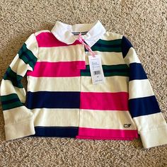 Adorable Vineyard Vines Rugby Shirt Size 4t. New With Tags, From Non Smoking Home. Preppy Pink Tops For School, Pink Long Sleeve T-shirt For School, Preppy Pink Top For School, Multicolor Collared Cute Tops, Multicolor Long Sleeve Shirt For School, Cute Multicolor Collared Tops, Pink Long Sleeve Shirt For School, Long Sleeve Pink Tops For School, Preppy Multicolor Collared Top