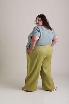 These lightweight 100% linen pants are the perfect piece to transition your wardrobe from summer to fall and back again. Pull-on style, wide-leg, inside pockets, and a comfortable wide elastic waistband. Relaxed Wide Leg Everyday Bottoms, Relaxed Wide Leg Bottoms For Everyday, Relaxed Baggy Wide-leg Bottoms, Everyday Wide Leg Pull-on Bottoms, Everyday Wide Leg Full Length Pants, Relaxed Wide-leg Bottoms With Loose Fit, Relaxed Wide Leg Bottoms With Loosely Fitted Hips, Relaxed Wide Leg Pants With Pockets And Loose Hips, Everyday Wide Leg Pull-on Pants