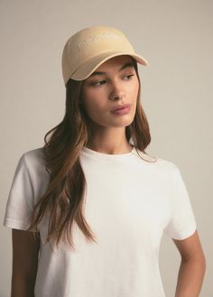 A new hat that will feel like an old favorite. Favorite Daughter embroidery makes an understated statement on this cotton, unstructured hat.100% Cotton White Snapback Hat For Everyday Spring Use, Beige Dad Hat With Embroidered Logo And Curved Brim, Cream Curved Brim Snapback Hat For Summer, Cream Embroidered Snapback Baseball Cap, Beige Curved Brim Snapback Hat For Spring, Classic Adjustable Cream Baseball Cap, Trendy Cream Trucker Hat With Curved Brim, Cream Cotton Baseball Cap With Embroidered Logo, Classic Cream Hats With Embroidered Logo