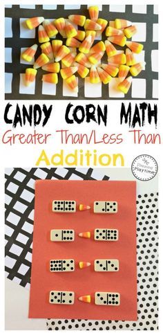 candy corn math game that is great for kids to practice addition and subtraction