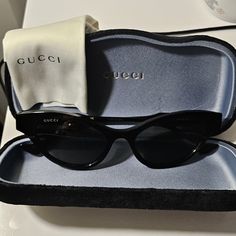 Worn 1x Brand New Original Receipt Bloomingdales $588.50 2/24 Black Cat Eye Sunglasses Rhinestone Designer Gucci Cat Eye Sunglasses, Gucci Cat Eye Polarized Sunglasses For Evening, Designer Cat Eye Sunglasses With Tinted Lenses For Evening, Designer Cat Eye Sunglasses With Gradient Lenses For Evening, Gucci Luxury Cat Eye Sunglasses For Evening, Black Gucci Cat Eye Sunglasses For Evening, Designer Cat Eye Sunglasses For Evening, Elegant Black Gucci Cat Eye Sunglasses, Gucci Elegant Cat Eye Sunglasses With Gradient Lenses