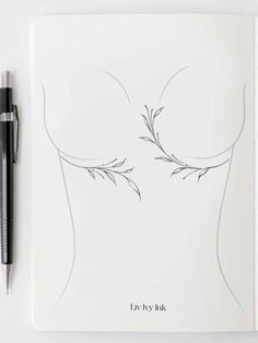 Vine Tattoos For Women Chest, Hip To Shoulder Tattoos Women, Sternum Rib Tattoo, Under Breast Side Tattoos For Women, Vine Body Tattoo, Tattoo Between The Chest, Sternum Vine Tattoo, Scandalous Tattoos, Tattoos Near Breast