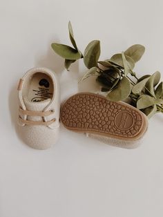 Comfortable Playtime Sneakers With Soft Sole, Comfortable Round Toe Booties For Playtime, Spring Booties With Soft Sole And Round Toe, Spring Playtime Booties With Rubber Sole, Cute Cream Non-slip Booties, Casual Spring Booties For Playtime, Brown Sneakers With Soft Sole For Playtime, Casual Spring Booties For Outdoor Play, Spring Booties With Soft Sole For Playtime