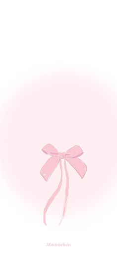 a pink bow on a white background with the word annotation written below it