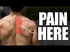 Pinched Nerve In Shoulder, Rhomboid Exercises, Shoulder Blade Stretch, Shoulder Blade Muscles, Pain Video, Strengthen Shoulders, Muscle Knots, Back Stretches For Pain, Shoulder Pain Relief