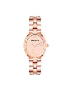 Anne Klein Rose Gold-Tone Minimalist Oval Case Watch January 2nd, Anne White, Bangle Watches, Rose Gold Watches, Modern Chic, Fashion Over 50, Elevate Your Style, Anne Klein, Bracelet Set