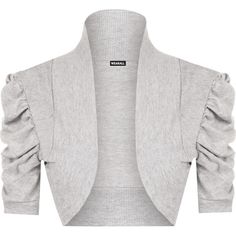 Shelly Plain Ruched Shrug (9.215 CLP) ❤ liked on Polyvore featuring plus size women's fashion, plus size clothing, plus size outerwear, bolero, light grey, shrug cardigan, plus size shrugs, cotton shrug and cardigan shrug Cotton Shrugs, Grey Shrug, Short Sleeve Bolero, Cardigan Shrug, Sleeve Shrug, Fashion Outerwear, Cardigan Short