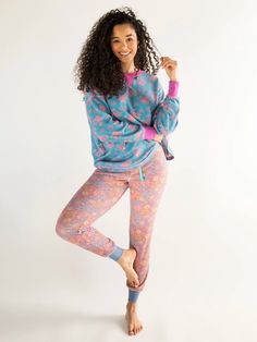 The super soft and comfy texture! The stretchy elastic waistband! Comfy Stretch Bottoms With Soft Texture, Pink Bottoms With Soft Texture For Loungewear, Comfy Super Soft Stretch Bottoms, Cozy Fit Bottoms For Spring Lounging, Cozy Fit Bottoms For Lounging In Spring, Cozy Fit Pants With Elastic Waistband For Relaxation, Casual Stretch Sleepwear With Elastic Waistband, Comfy Stretch Sleepwear For Spring, Comfy Stretch Sleepwear