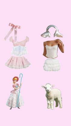 Little Bo Peep, lamb, cottagecore cute halloween costume Diy Bo Peep Costume Toy Story, Bow Peep And Sheep Costume, Niche Cute Halloween Costumes, Lil Bow Peep And Sheep Costume, Mary And Little Lamb Costume, Little Bo Peep And Lamb Costume, Bo Peep And Lamb Costume, Goldy Locks Costume Women, Cute Sheep Costume