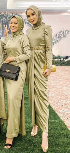 Brismade Dresses Hijab Modern, Long Dress Satin Hijab, Dress Wisuda Hijab Modern, Inspirasi Kebaya Bridesmaid Hijab, Brisedmaid Dress Hijab, Inspirasi Dress Hijab, Dress Satin Brokat Hijab