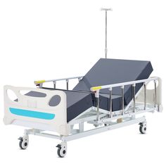 VEVOR Premium 3 Function Full Electric Hospital Bed ICU Medical Bed 440LBS Loads
Advanced Electric Motor System
Premium Comfort and Durability
Integrated IV Pole
Sturdy and Reliable Casters
Versatile Use in Multiple Settings
User-Friendly Design
Backrest Elevation Angle: 0 - 84°,Whole Bed Elevation: 15.7 - 28.0 in / 400 - 710 mm,Weight Capacity: 440 lbs / 200 kg,Mattress Dimensions: 75.6 x 32.3 in / 1920 x 820 mm,Color: White and Blue,Item Model Number: K6k5s,Base Frame: Plastic Steel,Legrest El Full Size Hospital Bed, Exam Bed, Bed Elevation, Iv Pole, Foldable Stool, Velvet Office Chair, Golf Carts For Sale, Wood Pellet Stoves, Pellet Stove Inserts