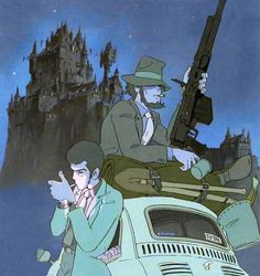 Lupin III: The Castle of Cagliostro (Kagliostro'nun Şatosu (Lupin III)) - 1979 Castle Of Cagliostro, Miyazaki Art, Corpse Party, Film Anime, Ghibli Movies, Japanese Animation, 90s Anime