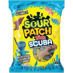 sour patch kid's scruba gummy bears