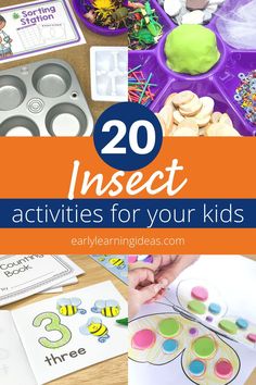 the top 20 insect activities for your kids to do with their own hands and feet