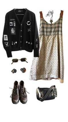 Cottage Punk, Cottagecore Punk, Casual Boho Outfits, Boho Punk, Cottagecore Clothes, Summer Attire, Alternative Outfits, Really Cute Outfits