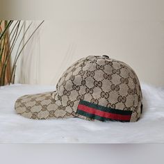 Gucci Original Gg Monogram Canvas Baseball Hat Cap With Web Like New, Barely Worn. Size Large. It Fits My Head Perfectly. I'm Female And 5'2 And 120lbs. The Hat Is Also Adjustable In The Back. Currently Retails $550+ Tax On Gucci Website. Authentic Guaranteed Monogram Hats, Gucci Hat, Gg Monogram, Gucci Monogram, Gucci Accessories, Baseball Hat, Hat Cap, Monogram Canvas, Baseball Hats