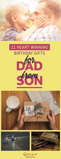 a father's day card with the words, i heart winning birthday gifts for dad son