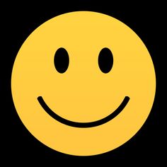 a yellow smiley face with black circles around it