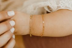 Mommy & Me Stella Bracelet - 14K Gold Filled Mommy And Me Bracelets Gold, Mommy And Me Bracelets, Permanent Jewelry, Baby Bracelet, Hippie Vibes, Heart Chain, Love Bracelet, Gold Baby, Chain Links